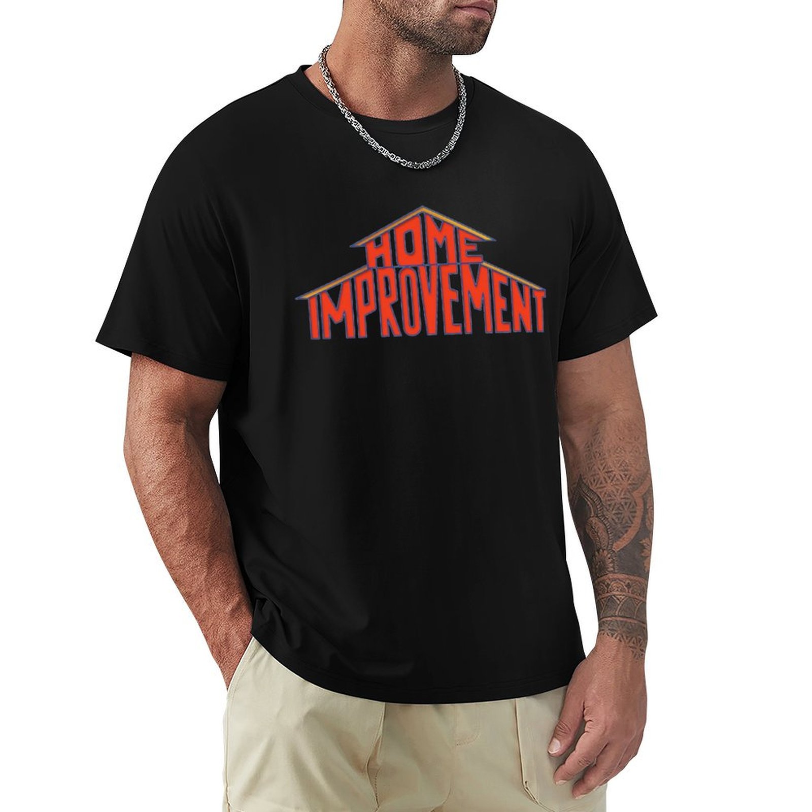Home Improvement Logo Design - Kaos Logo Renovasi Rumah 90-an Desain