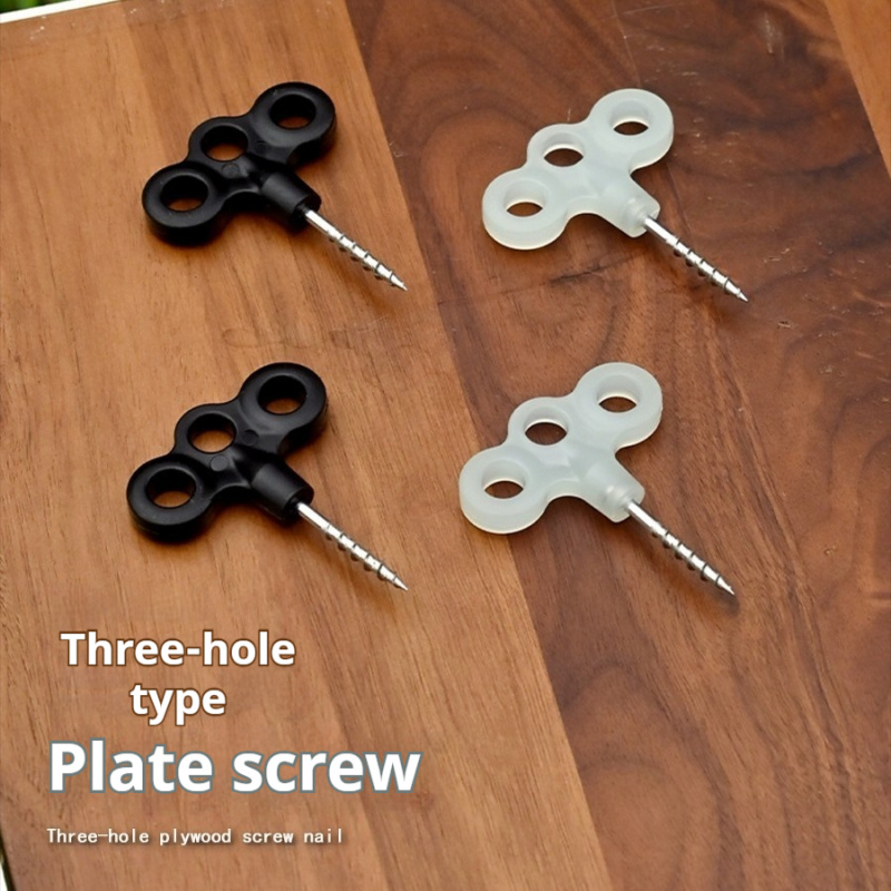 Deck Screw Stainless - Paku Tenda Sekrup 3 Lubang, Jangkar