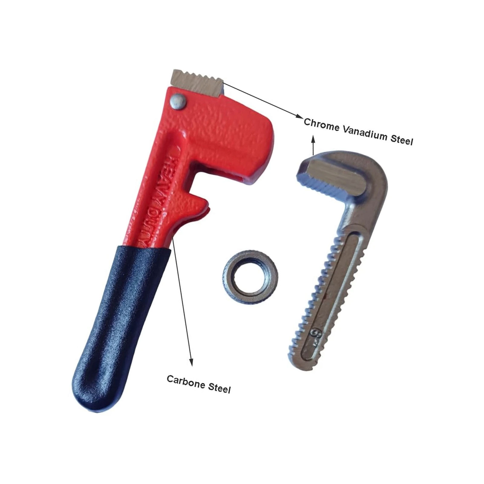 Pipe Wrench Adjustable - Kunci Pipa Tugas Berat 6 inci,