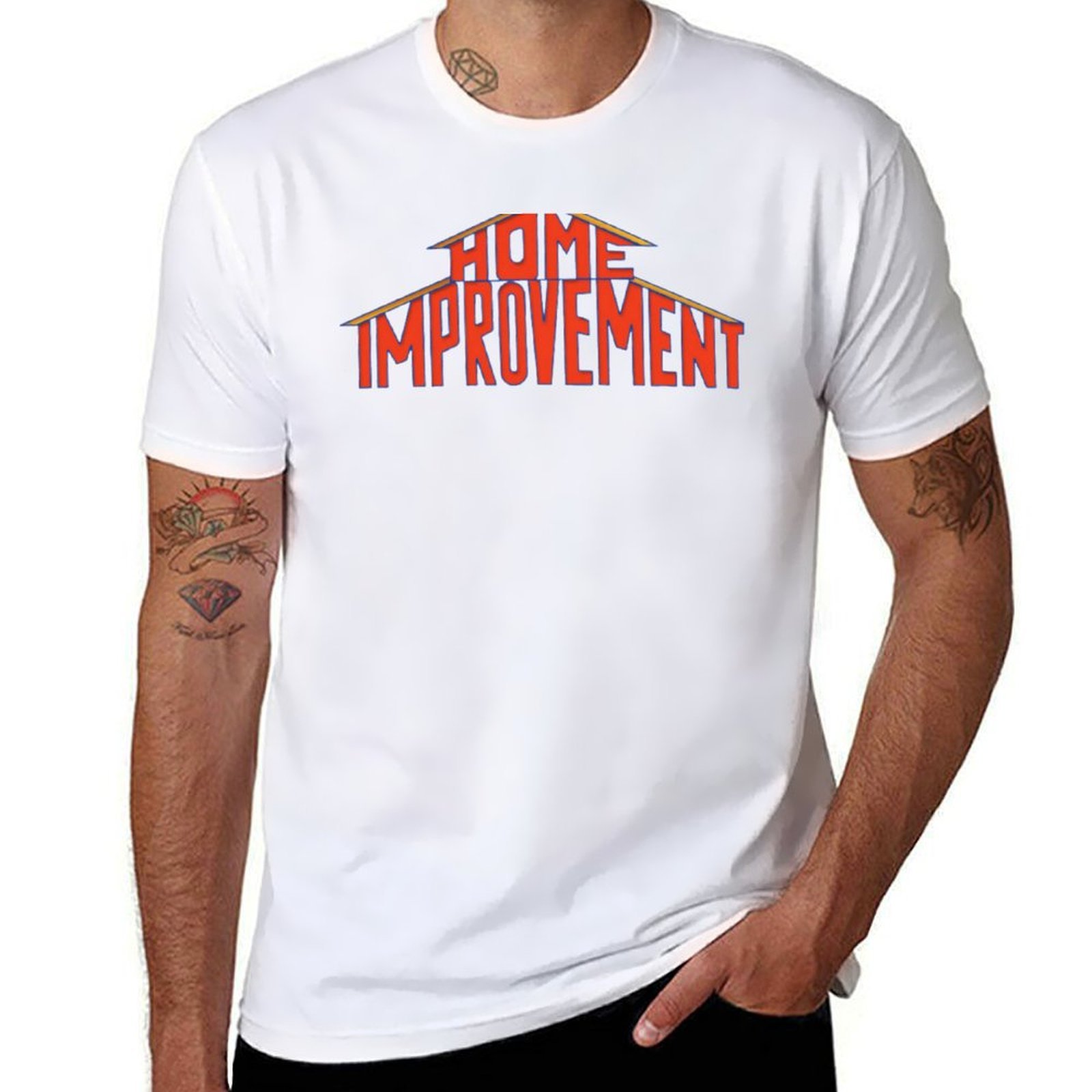 Home Improvement Logo Design - Kaus Logo Perbaikan Rumah Kaus T-Shirt