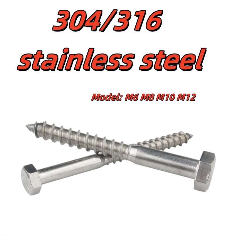 Deck Screw Stainless - M6 ~ M12 Sekrup Kayu Sadap