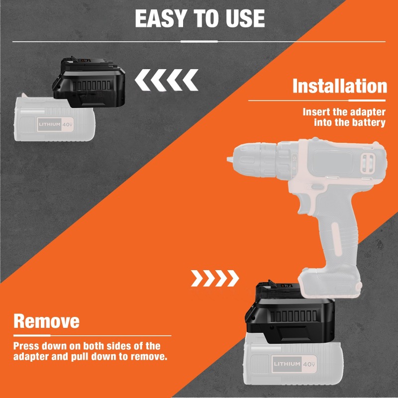 Adaptor Baterai Alat HAKSINKY  - Black+Decker Tool Cordless ulasan dan harga