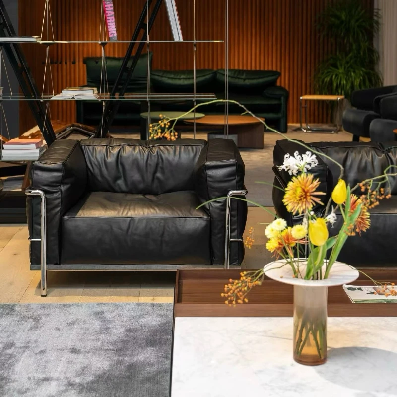 Sofa Kulit Mewah Hitam, Desain - Home Improvement And Services ulasan dan harga