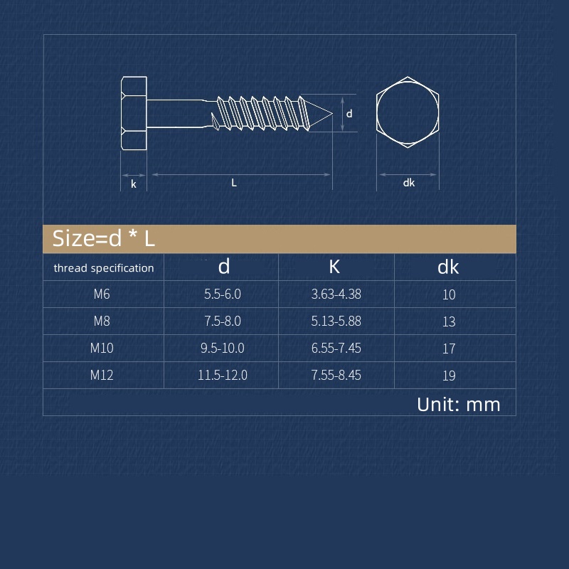 M6 ~ M12 Sekrup Kayu Sadap Man - Deck Screw Stainless ulasan dan harga